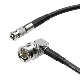 Alvin's Cables Micro BNC to BNC Cable 12G-SDI High Speed 4K UHD Video Coaxial Cable, Right Angle BNC 75 Ohm Ultra-Soft for Blackmagic Video Assist 5" Monitor,50CM|19.7inches