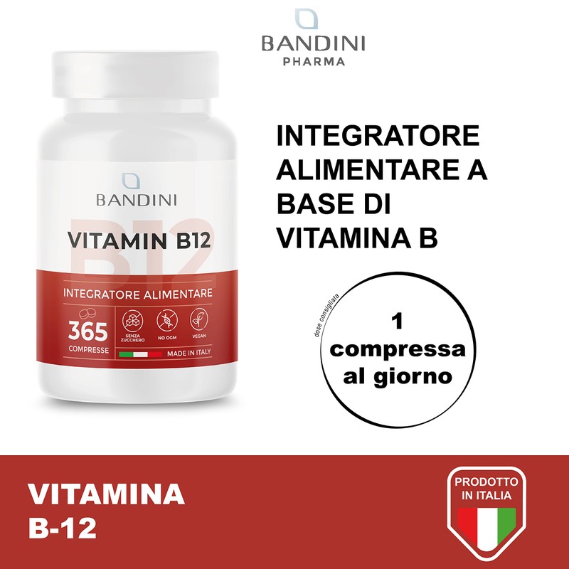 Bandini® Vitamin B12 365 Vegan (1 Year Coverage) - Methylcobalamin