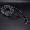 Car Audio Signal Cable Adapter 4.5m/180in Black PVC Plastic Layer