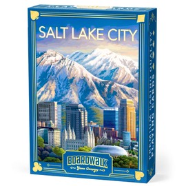 Boardwalk Puzzles Premium Featherlight Unique Playing Cards, Fun Themed Deck for Home and Travel | Salt Lake City