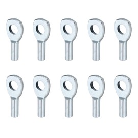 Profelinx Gym Cable Accessories, 10 Cable Eyelet Terminals for 4mm Cable core, Wire Rope Joint Interface Replacement Port, Nylon Ball Stopper, Cable Connector