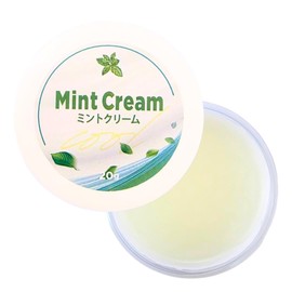 Mint Cream, 0.7 oz (20 g), Mint with Horse Oil, Peppermint Cool Cream, Moisturizing Cream, Body Cream, Hand Cream, Cooling, Refreshing, Drying, Repels Insects