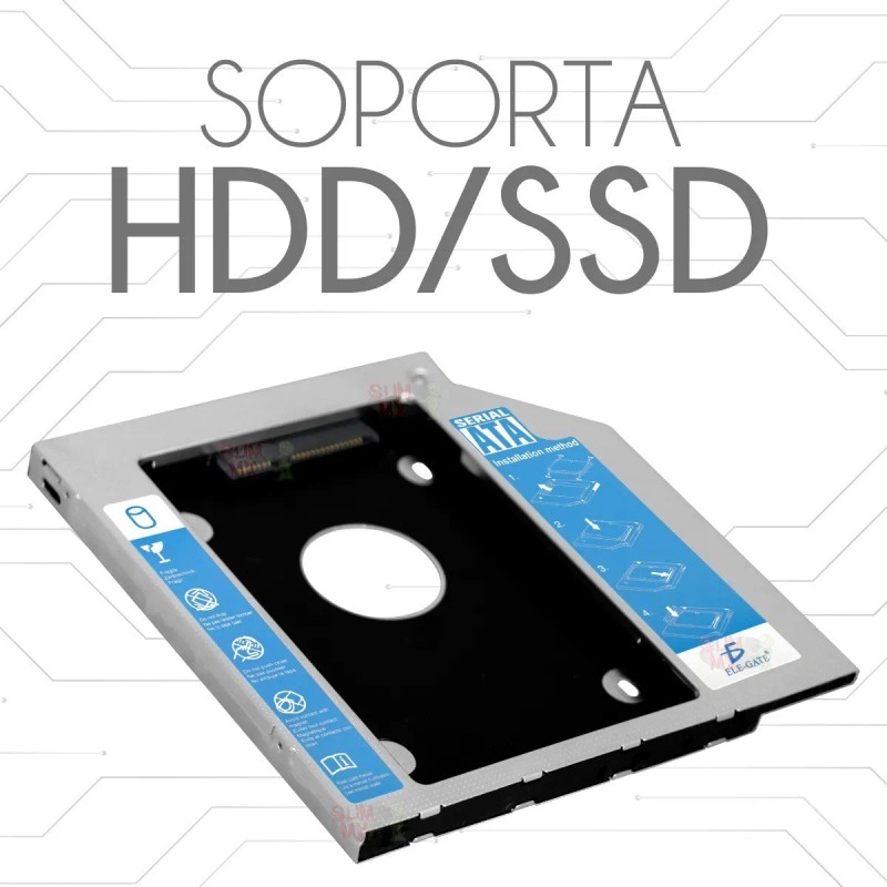 Caddy Adaptador Disco Duro Para Mac Sata 2.5 Ssd Hdd