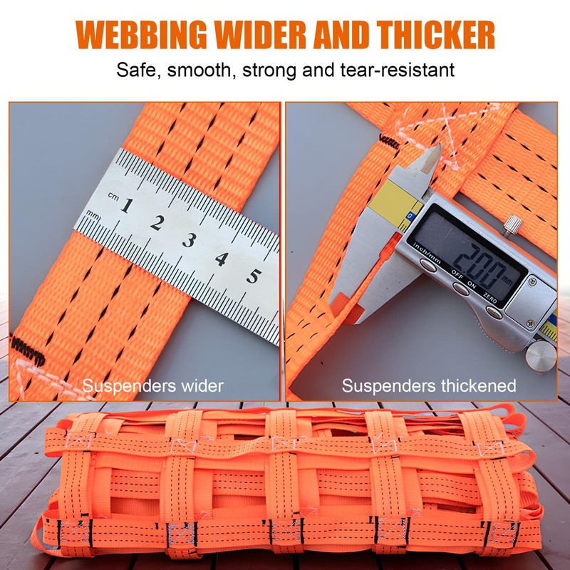 Lifting net, cargo hanging net, 1 x 1 m, 500