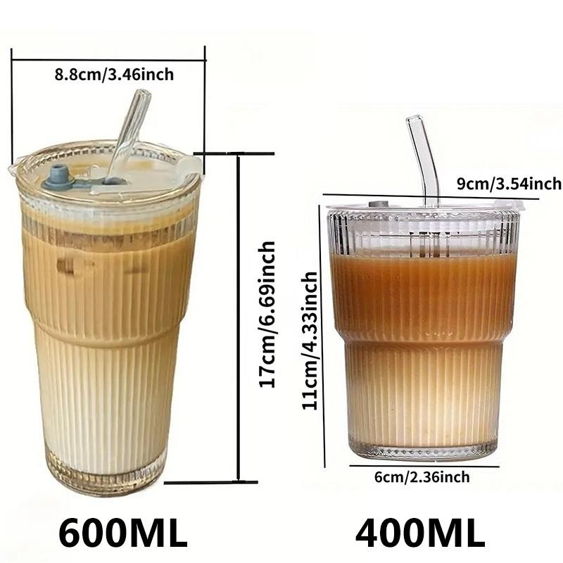 Large Capacity Striped Tumbler with Lid, Multi-Purpose, Hand Wash Only,