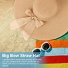 DRESHOW Women's Wide Brim Straw Hat Foldable Protection Beach Hat