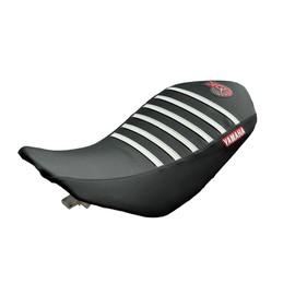 QK RACING Seat Cover Compatible Fit for Yamaha Raptor Seat Cover 700 700R Seat Cover 2006-2021 (Black Sides/White Ribs), Red Sides/Black Top