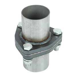 acylph Exhaust Triangle Flange QuickFix Repair Pipe Kit w/Gasket & Hardware Universal 2.5" OD 3 Bolts