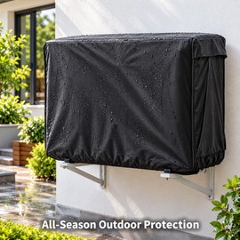 33.85 Inch Outdoor Air Conditioner Cover, All-Season Waterproof Windproof AC Protector with Vent Holes