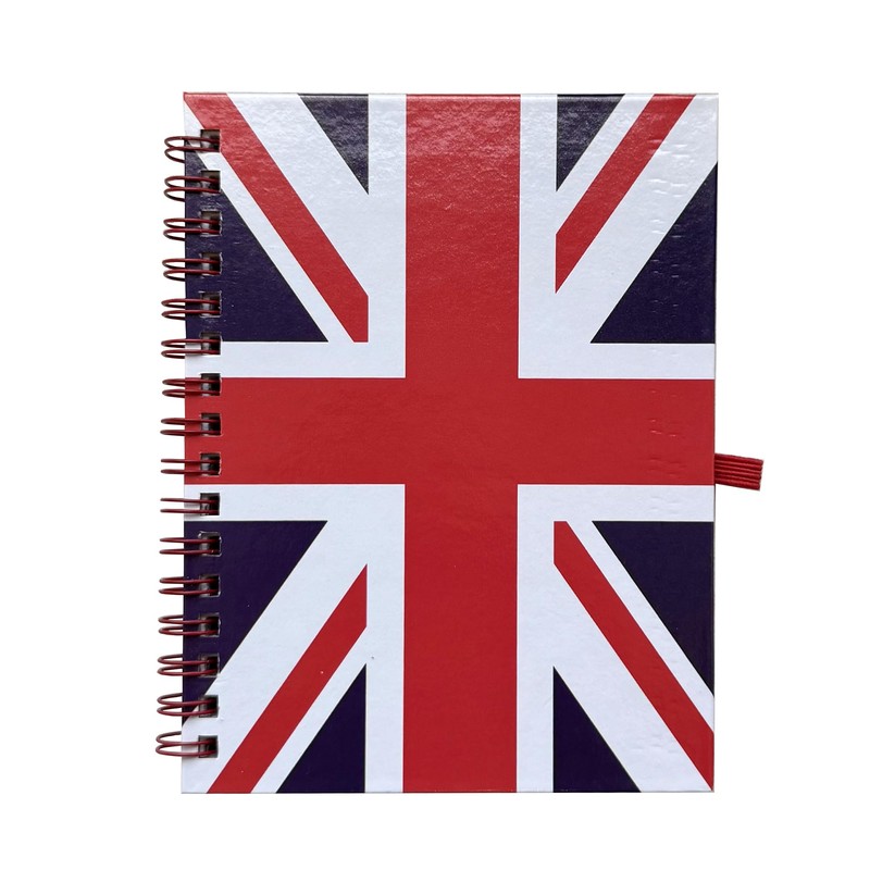 Union Jack Notebook and Matching Pen - Medium A6 Size/London