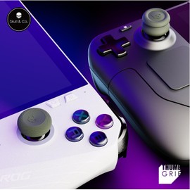 Skull & Co. Set de Thumb Grips, Joystick Cap, capuchón para Steam Deck/Steam Deck OLED y ROG Ally/ROG Ally X- Negro, 3 Pares (6 Piezas)
