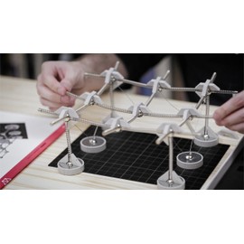 Mola Structural Kit 2 | Magnetic Modular Kit for Engineering and Architecture Education | 145 Pieces + Practical Guide