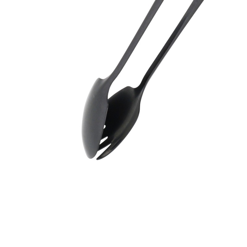 Idea Sekikawa BLACK TONGS SERIES Salad Tongs, Black, SUS821L1, Tsubamesanjo,