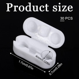 Ball Chain Connectors 30 Pcs Roller Shade Beaded Connector White Plastic Beaded Chain Connector Connector Clips for Blind Cord Vertical Roman Roller Ball Chain Cord Connector (4mm Ball Diameter)