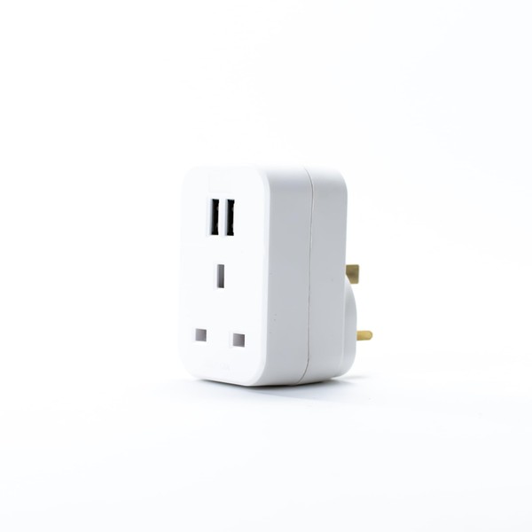 Status STATUS Multi USB Plug Adapter White, 2 Port USB
