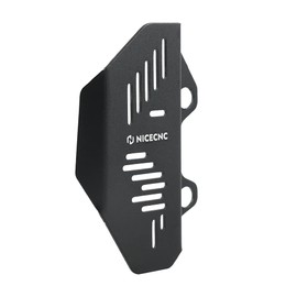 NICECNC Black Aluminum CNC Rear Brake Pump Cover Guard Compatible with Kawasaki KLR650 2008-2018, Rear Brake Master Cylinder Protector Shield, KLR 650 Accessories, Anodization