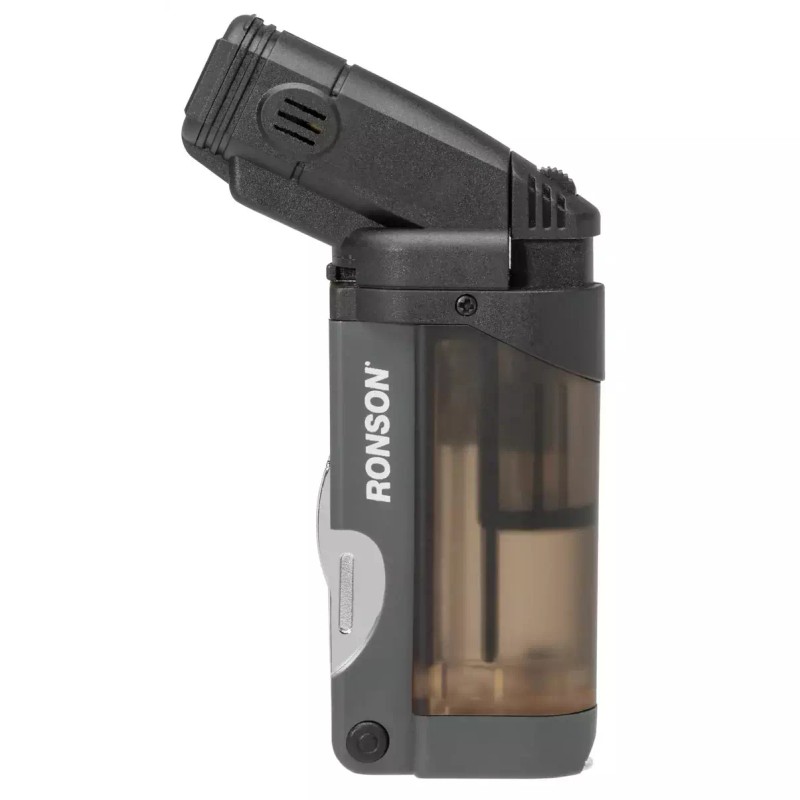 Ronson Black SideKyck Butane Lighter for Cigars and Pipe Enthusiasts