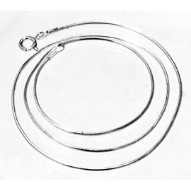 Kiss of Leather EK 925 Sterling Silver Pendant with 1mm Silver Chain of 41-66cm, Sterling Silver