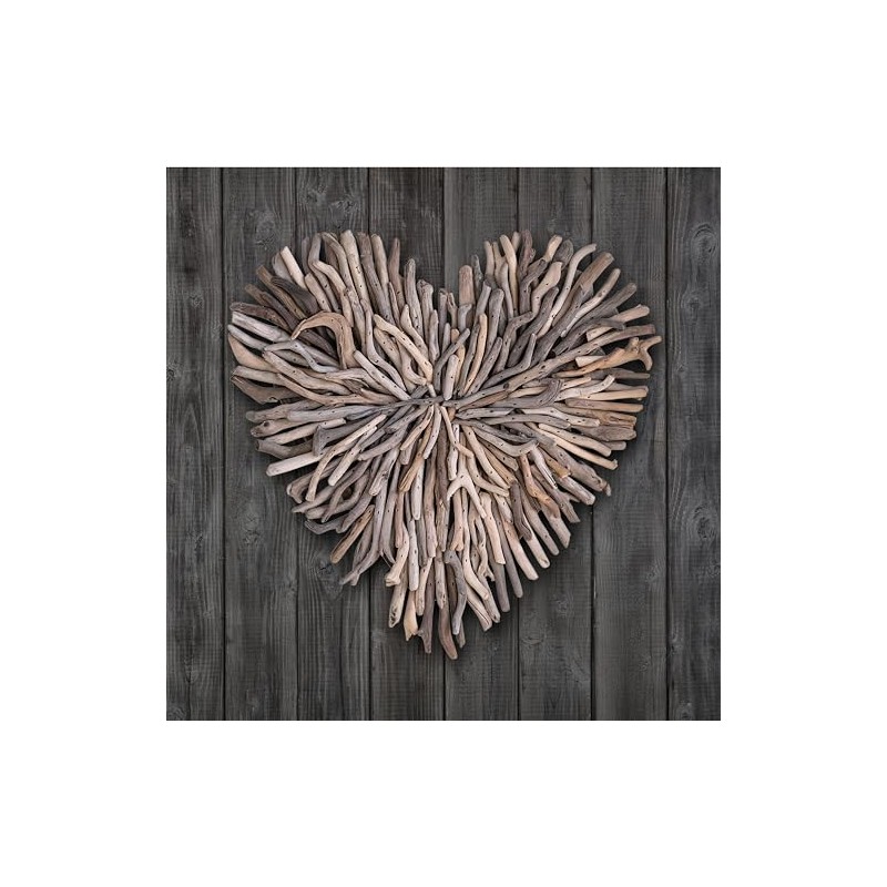 Creative Co-Op Driftwood Heart Shaped Wall Décor