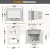 2 Pcs Recessed Outlet Box, DBHS1W-1 Low Profile Electrical Boxes,