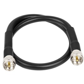 XRDS -RF CB Coax Cable 2FT, KMR 400 UHF Coaxial Cable PL-259 UHF Male Coax Cable Low Loss 50 ohm CB Cable for Ham Radio CB,Amateur,Ham Radio,Two-Way Radio,SWR Meter