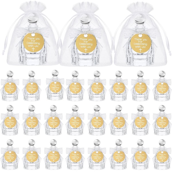 Newtay 24 Sets Holy Water Bottles Baptism Party Favors Gifts