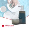 Home Basics 13.5 oz. Plastic Soap Dispenser with Sponge Compartment,
