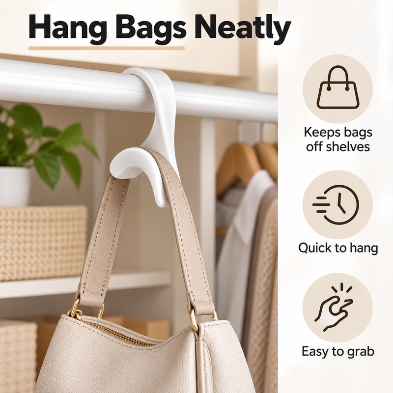 10-Piece Hanger Connector Hooks for Closet Organization – Space-Saving Accessory