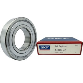 SKF 6208-2Z 40x80x18mm Metal Double Seal Bearings, Stable Performance and Cost-Effective Deep Groove Ball Bearings