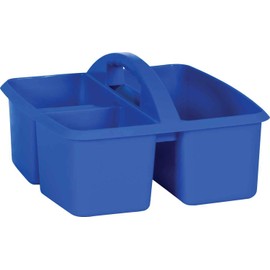 TEACH CREATE RESOURCE Created Resources Blue Plastic Storage Caddy 9" L x 9-1/4" W x 5-1/4" H