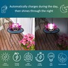 MooneLit Creations MCSLOTUS-V Violet Lotus Flower Solar LED Garden Light