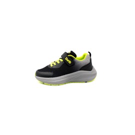 DRD Kids Turbo Orthopedic Friendly Shoe Black/Lime 1.0Y Extra Wide Width
