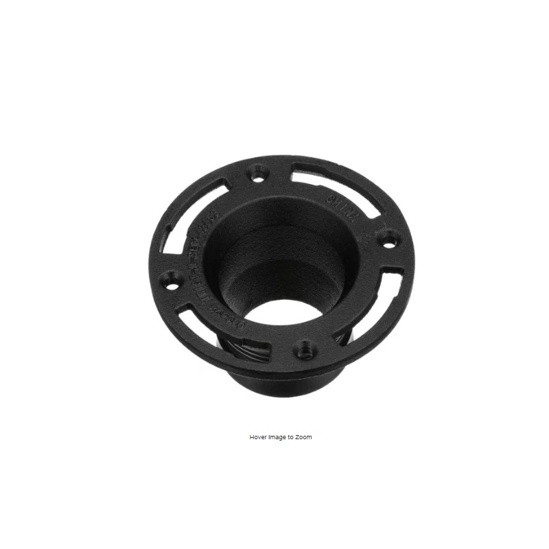 Toilet Flange Twist-N-Set 4 in. Cast Iron Toilet Flange