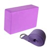 BESPORTBLE Eva Yoga Blocks Strap Essential Yoga Accessories Non-stretch Cotton