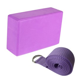 BESPORTBLE Eva Yoga Blocks Strap Essential Yoga Accessories Non-stretch Cotton Twill for Achieving Difficult Poses