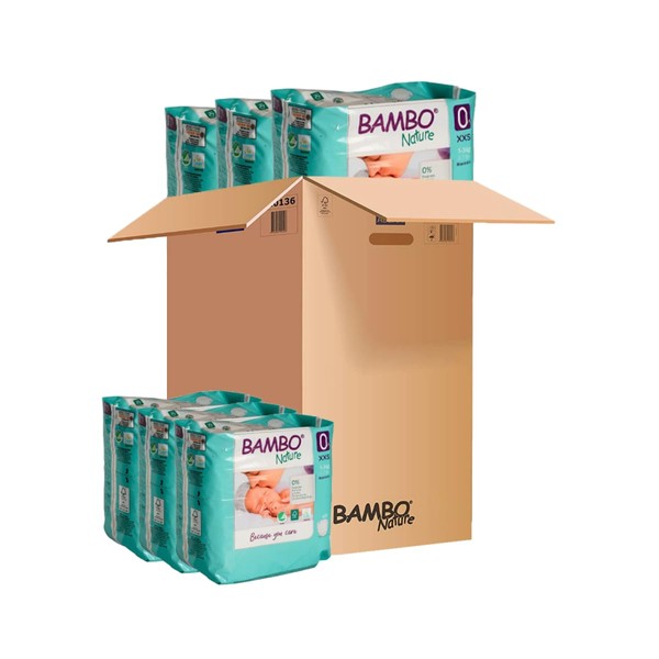 Bambo Nature Hypoallergenic Baby Diapers, Eco-Labeled Sustainable Diapers, Enhanced Leakage