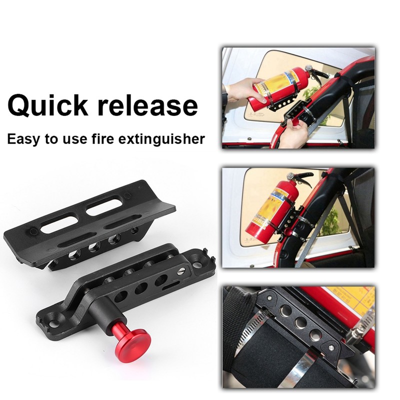 Extinguisher Mount Bracket Adjustable Fit for Jeep Wrangler Sport/ JK/