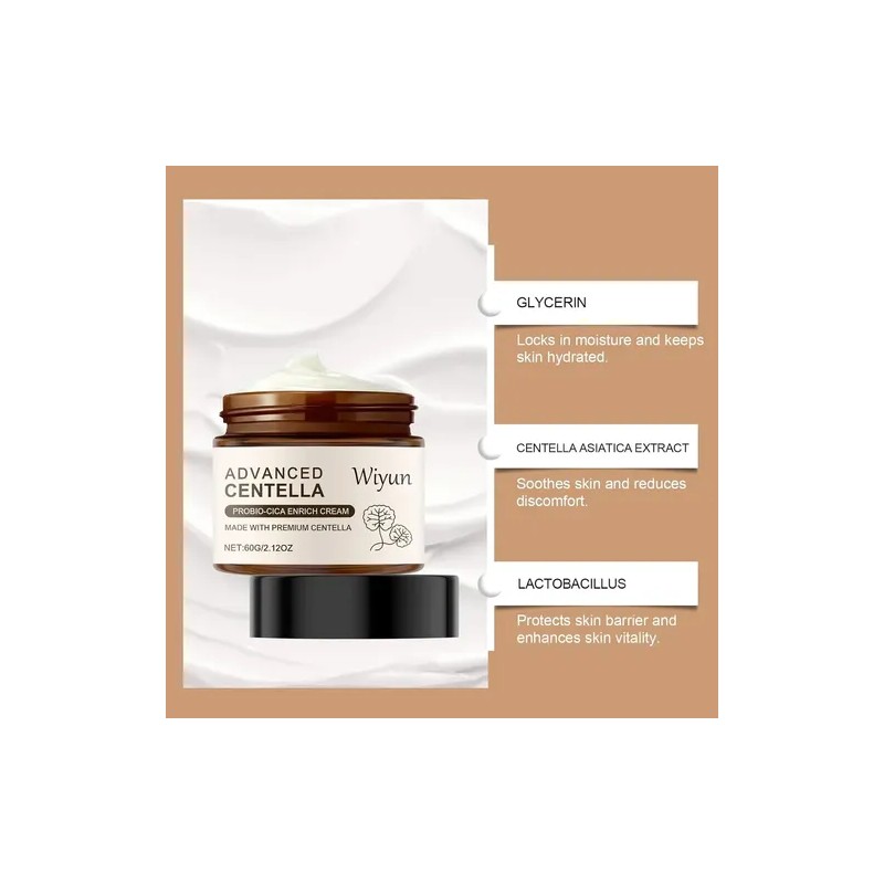 Crema Facial Calmante Con Centella Asiática Para Pieles Sens