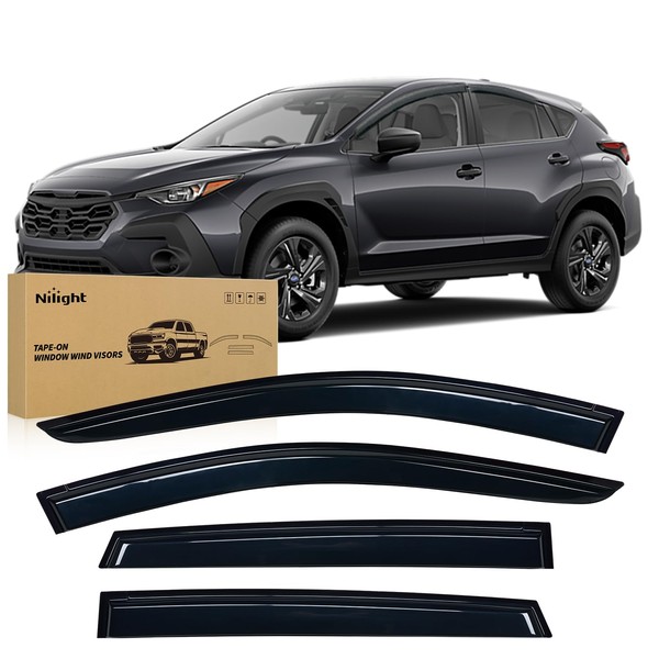 Nilight Window Visors for Subaru Crosstrek 2024 2025, Out-Channel Window