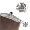 SILVERANT Titanium Flask Canteen, 220ml Pocket Flask Camping Hip Flask