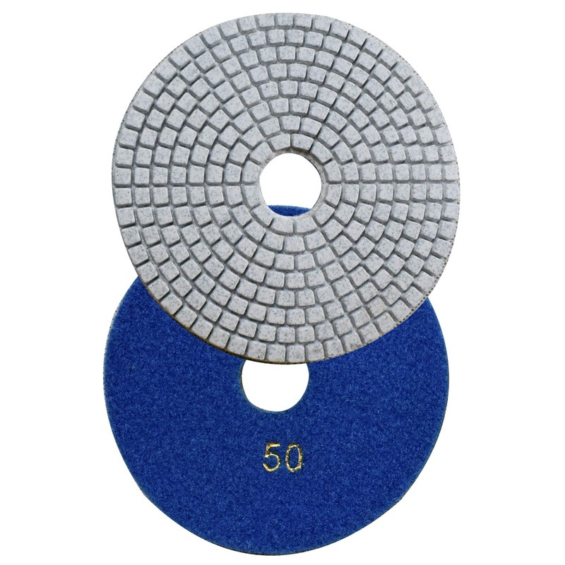 Konfor 5 Inch Wet Diamond Polishing Pads - 7 Piece