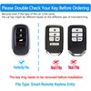 Tukellen for Honda Key Fob Cover, Premium Soft TPU Full