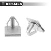 Motoforti Skid Plate Clips,for Ford F-150 2011-2022,Metal,Silver Tone,4 pcs