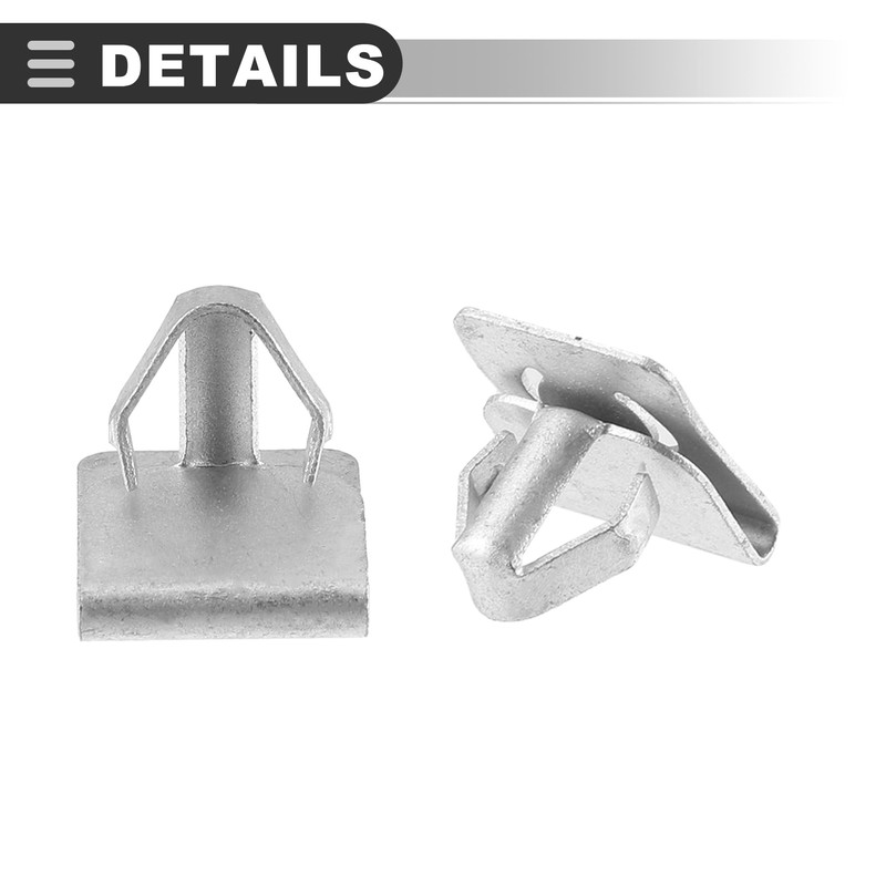 Motoforti Skid Plate Clips,for Ford F-150 2011-2022,Metal,Silver Tone,4 pcs