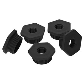 Kalitec G6251610 Reduction M25/M16 Plastic Black I Reducer Cable Gland Hexagonal I M16 Female Thread I M25 Male Thread I IP68 Pack of 5