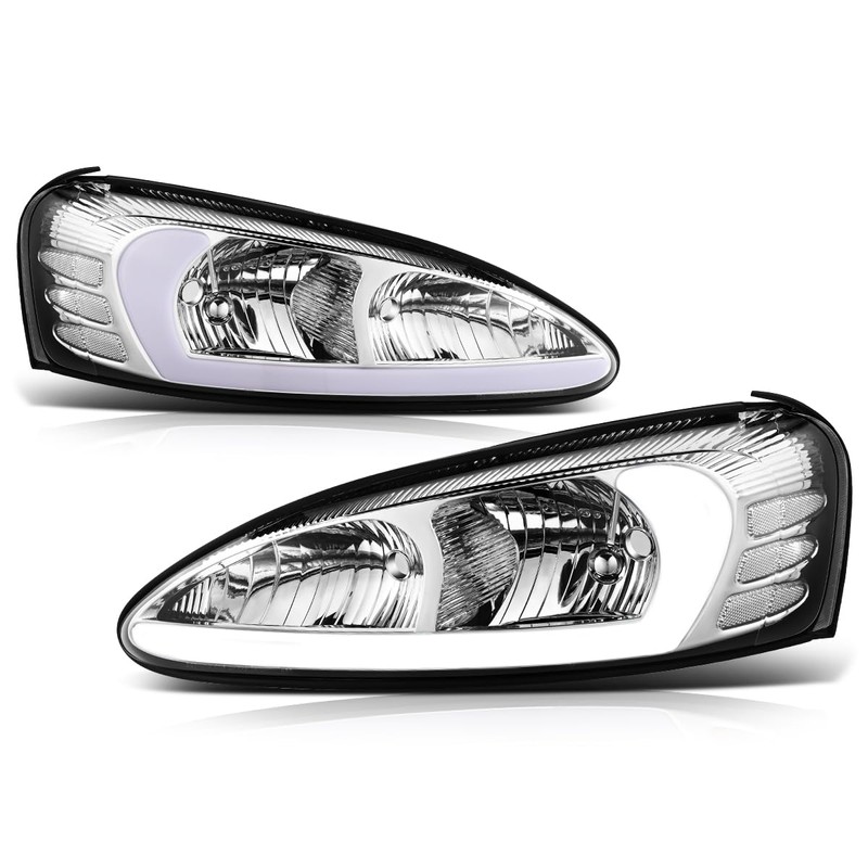PM PERFORMOTOR [Pair] 3D Light Bar Headlights Assembly Compatible with
