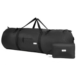 Arxus Sports Bag 90L 50L 30L Large Travel Bag Foldable Luggage Bag Women Men Weekender Swimming Bag with Shoulder Strap for Travel Sports Gym Camping, black