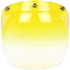 Yellow Gradient Wide Bubble Shield for Jet Helmets