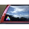 StickerTalk Rainbow Smiling Poop Emoji Vinyl Sticker, 4 inches by