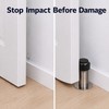 Self-Adhesive Rubber Door Stopper – Stainless Steel Wall Protector with